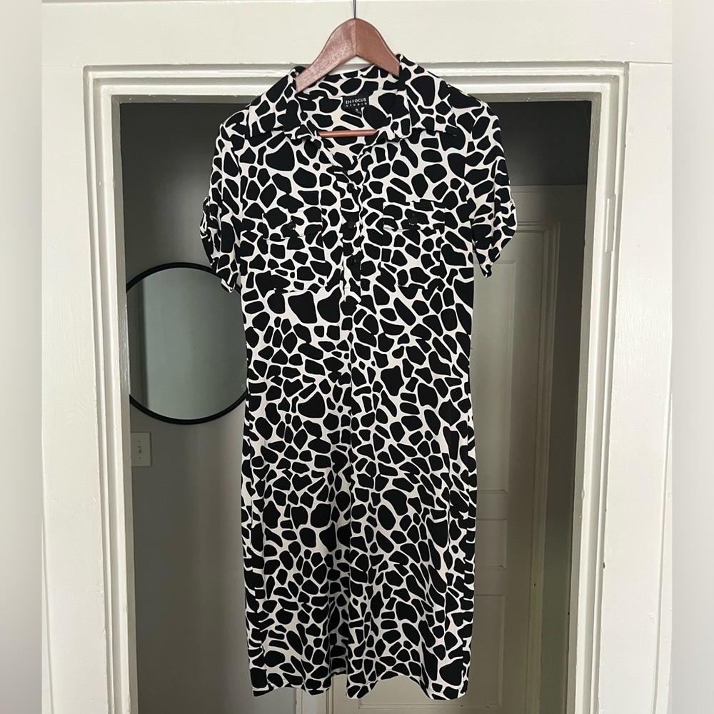 Abstract animal print dress